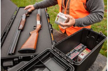 Image of Pelican VAULT V250 Case, Ammo, 6.3x12.7x10 inch Internal, 16.27x7.9x11.93 inch External Dimension, Black, VCV250-0010-BLK