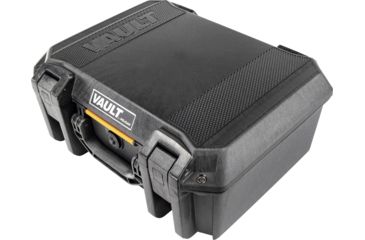 Image of Pelican VAULT V300 Case, Large Pistol, 16x11x6.5 inch Internal, 17.54x14.21x7.16 inch External Dimension, Black, VCV300-0000-BLK