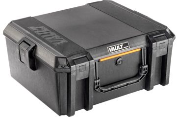 Image of Pelican VAULT V600 Case, Large Equipment, 21x17x9.5 inch Internal, 24.55x20.59x10.16 inch External Dimension, Black, VCV600-0000-BLK
