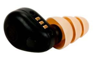 Image of PELTOR Tactical Earplug Replacement Earpiece, Black/Tan, TEP-100E
