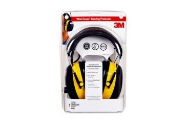 Image of Peltor WorkTunes Hearing Protector With Digital Tuning Yellow/Black,Display 90541-12D