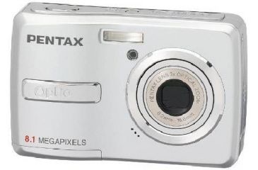 Image of Pentax Optio E40 8.1 Megapixel Digital Camera 3x Zoom 2.4in LCD 19196