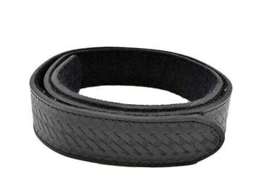 Image of Perfect Fit 1.5in Finest Leather Belt w/ Full Velcro, Basket Weave, Black, Large, 4999-BW-LG