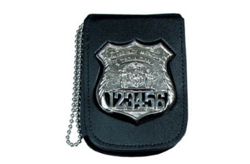 Image of Recessed Badge &amp; ID Neck Holder w/ Chain - 2.75''x3.63''