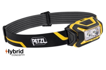 Image of Petzl Aria 2R Headlamp, Black/Yellow, E071AA00