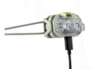 Image of Petzl Swift LT Headlamp, 380 Lumens, Desert/Green, E102AB02