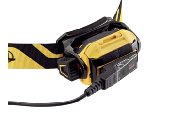 Image of Petzl PIXA R 1250 mAh CORE PRO Rechargeable Battery 600 Lumens LED Headlamp, Black/Yellow, E120CA00