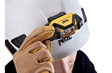 Image of Petzl PIXA R 1250 mAh CORE PRO Rechargeable Battery 600 Lumens LED Headlamp, Black/Yellow, E120CA00