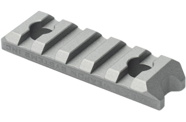 Image of Phase 5 Weapon Systems Inc M-LOK Picatinny Rail Section, 5 Slot, Satin Mag, MLOKPIC5-MG