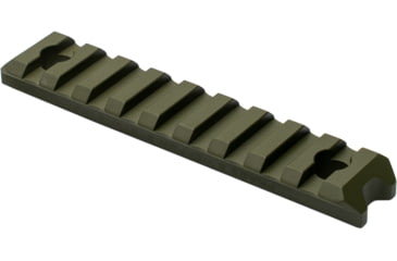 Image of Phase 5 Weapon Systems Inc M-LOK Picatinny Rail Section, 9 Slot, OD Green, MLOKPIC9-ODG