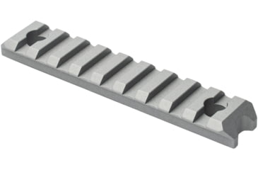 Image of Phase 5 Weapon Systems Inc M-LOK Picatinny Rail Section, 9 Slot, Satin Mag, MLOKPIC9-MG