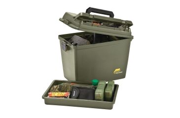 Image of Plano Magnum Ammo Box with Lift out Tray and Dividers, O.D. Green, 181206