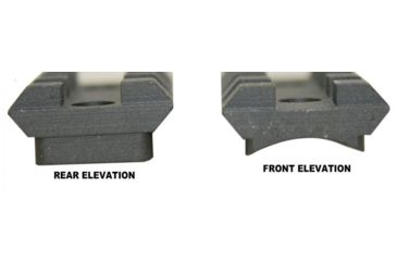 Image of Precision Reflex Savage 2-Piece L.A./S.A. Tactical Base, Black, 02-176-02