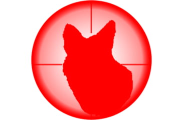Image of Predator Tactics Coyote Reaper SpotLight Kit, 18650, Single LED, Red Beam, Black, 97410
