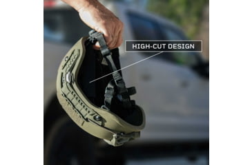 Image of Premier Body Armor Fortis Ballistic IIIA Tactical Helmet, Ranger Green, 2XL, FOR-9638-RG