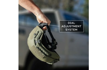 Image of Premier Body Armor Fortis Ballistic IIIA Tactical Helmet, Ranger Green, 2XL, FOR-9638-RG