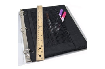 Image of Premier Body Armor Level IIIA 3-Ring Pencil Pouch, Black, 3RP-9037