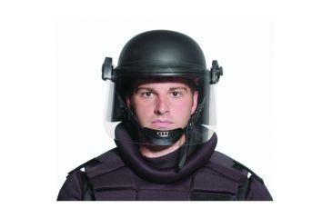 Image of Premier Crown Corp Tacelite Tcm&amp;trade Full Coverage, Riot Duty Helmet, Black, Medium, 1.5 Ib, JCR100M