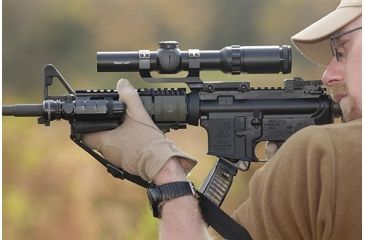 Image of EDEMO Primary Arms Classic Series Rifle Scope, 1-4x24mm, Second Focal Plane, Duplex Dot Illuminated Reticle, Black, 610001, EDEMO1