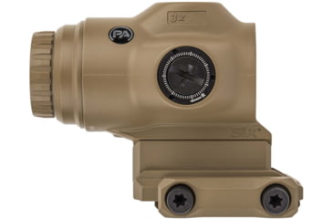 Image of Primary Arms SLx 3x MicroPrism Red Dot Sight, 1/4 MOA, Prism Scope, Red Illuminated ACSS Raptor 7.62/300BO Yard, Flat Dark Earth, 710057