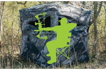 Image of Primos Hunting Full Frontal One Way See Through Veil Ground Blind, 65112