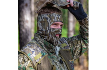 Image of Primos Hunting Stretch-Fit 3/4 Face Mask, Mossy Oak Bottomland, One Size, PS6665