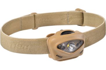 Image of Princeton Tec Vizz Tactical LED Headlamp, Red/Green/Blue/Ir/White Bulb, 550 Lumens, Tan, VIZZ-TAC-TN