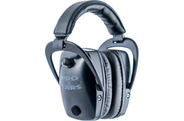 Image of Pro Ears Pro Tac Gold Slim Medium Profile NRR 28 Headset, Black