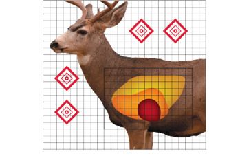 Image of Pro-Shot Deer Sight-in Heavy Paper Targets, 25x25in, Mule, Multi-Color, 5 Pack, MDSI-5PK