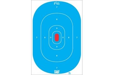 Image of Pro-Shot Pro-Shot Splatter Shot 12 x 18 Blue Silhouette Insert Heavy Tag Paper, Blue, White, Pack of 8 SILH-INTP-BLUE-8PK, Blue, White, SILH-INTP-BLUE-8PK