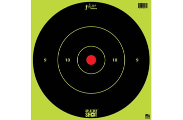 Image of Pro-Shot Splatter Shot Bullseye Targets - Heavy Tag Paper 12 Inch Green 5 Pack
