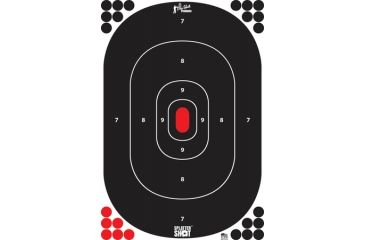Image of Pro-Shot Pro-Shot Splatter Shot Silhouette Inserts Peel And Stick 12 Pack, White, Black, SILH-IN-12PK