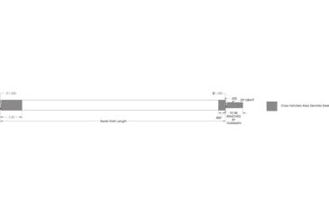 Image of Proof Research Barrel, Bolt, 243, 24 Length, 7.5 Length, 4 Groove, Cf, Bull, 103739