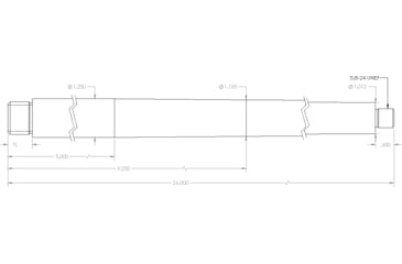 Image of Proof Research Defiance Ruckus Pre-Fit Stainless Steel Threaded Barrel, 6.5 PRC, 26 inch, 5/8x24 Thread, 1-7.5 Twist, Competition Profile, Silver, 129388