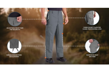 Image of Propper BDU Zipper Fly Trouser - Mens, Grey, Medium, Large, F520538020M3