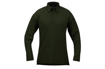 Image of Propper I.C.E. Performance Polo Long Sleeve Shirt, Dark Green, 3XL Regular F5315723113XL