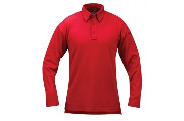 Image of Propper I.C.E. Performance Polo Long Sleeve Shirt, Red, 3XL Regular F5315726003XL