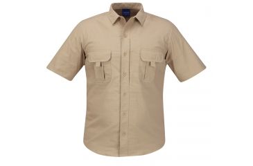 Image of PROPPER Summerweight Tactical Mens Short Sleeve Shirt, Khaki, 3XL F53743C2503XL