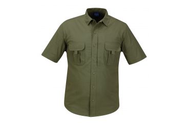 Image of PROPPER Summerweight Tactical Mens Short Sleeve Shirt, Olive Green, XXL F53743C330XXL