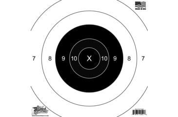 Image of Pro-Shot B-8 Bullseye Heavy Paper Target, 12 Pack, 10 x 10 in, B8-12PK