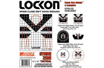 Image of ProShot LockOn Strike Zone Tactical Targets, 8 Pack, 14in x 16in, SZT-8
