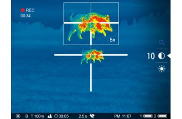 Image of Pulsar Thermion 2 XQ35 Pro 2.5-10x Thermal Riflescope, 30mm, 384x288, Black, PL76541