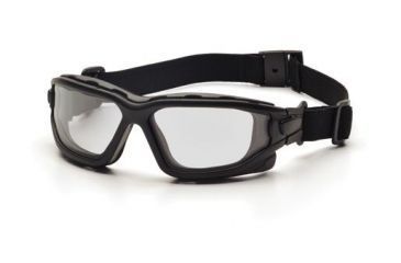 Image of Pyramex I-Force Safety Glasses,Black Strap-Temples/Clear Anti-Fog Lens SB7010SDNT