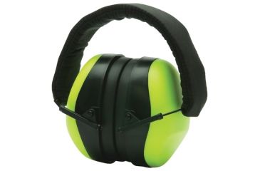 Image of Pyramex VentureGear PM8031 Ear Muffs NRR 26db Hi-Viz Lime Green Clampacked
