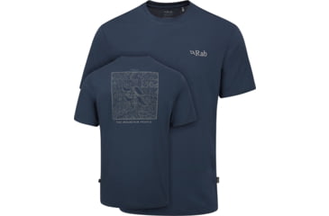 Image of Rab Crimp Elevation Tee - Mens, Tempest Blue, Large, QBL-68-TMB-LRG