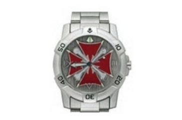 Image of RAM Instrument V1D5002 Chrome Biker Watch Iron Cross With Bones