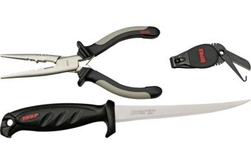 Image of Yo-Zuri Rapala Plier Combo 6-1/2in, Fillet w/Sheath/Clipper, Plier, RTC6P136C