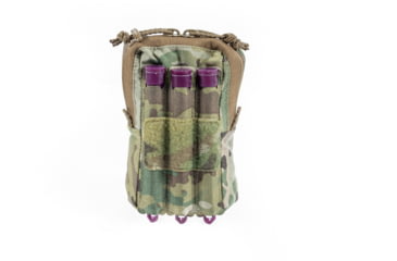 Image of Raptor Tactical Small Utility Pouch w/ChemLight Holders, Black, UPS-BL
