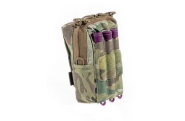 Image of Raptor Tactical Small Utility Pouch w/ChemLight Holders, Black, UPS-BL