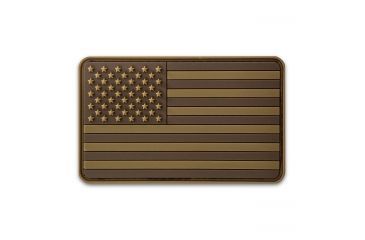 Image of RE Factor Tactical USA Flag PVC Patch, Tan RFPAAFTN